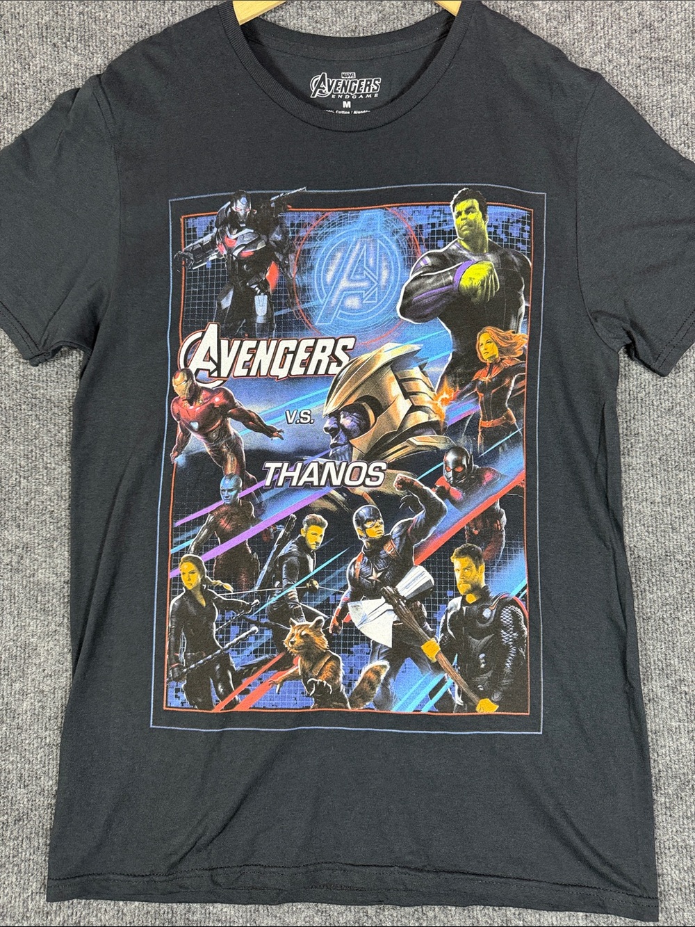 Marvel Avengers Endgame Thanos Black Graphic T-Shirt Size M